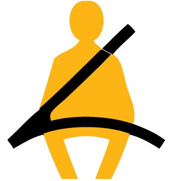 Picniva Fasten Seatbelts Notice Stickers