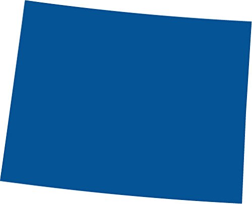 Picniva Blue Wyoming WY 3 Inch Map Removable Vinyl Wall Decal Decor Home