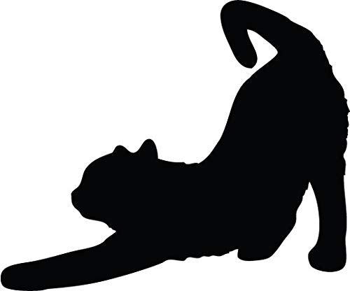 Decaltor Stretching Cat Vinyl Decal