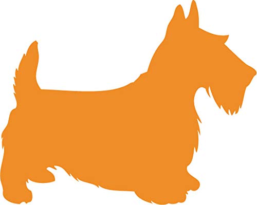 Decaltor Scottish Terrier Silhouette 5 in Vinyl Decal for Laptop Bumper