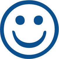 Decaltor Happy Face Vinyl Decal for Car Window Laptop, 3 in