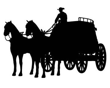 Picniva Stagecoach Type 5a Removable Vinyl Wall Decal - Color: stagecoach type5a