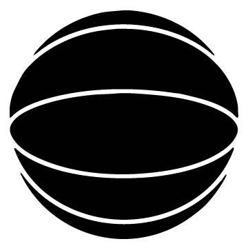 Picniva Basketball Type 010 Removable Vinyl Wall Decal