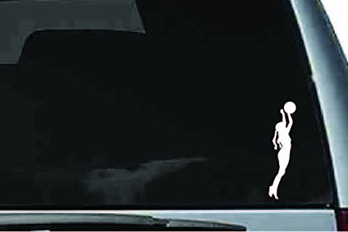 Picniva Soccer Girl Sty16a Vinyl Car Window Decal, Approx 5 in