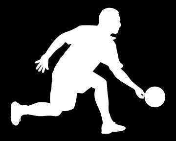 Picniva Bowling Type12 Vinyl Car Window Decal, Approx 5 in