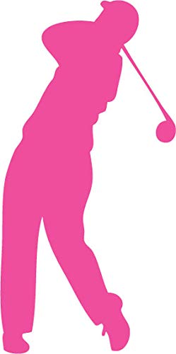 Decaltor Golfer Swing Silhouette Vinyl Decal