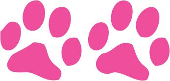 Decaltor Dog Paws Vinyl Decal, 5.5 in