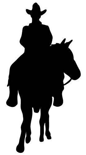 Picniva Horse Rider Type 37 Removable Vinyl Wall Decal - Color: horse rider type37