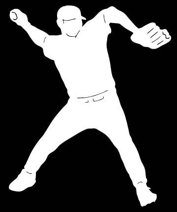 Picniva Baseball Type4 Vinyl Car Window Decal, Approx 5 in