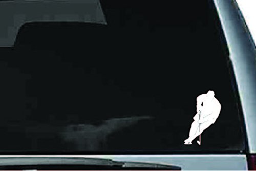 Picniva Hockey Sty3 Vinyl Car Window Decal, Approx 5 in