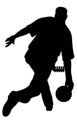 Picniva Bowling Player Release Removable Vinyl Wall Decal