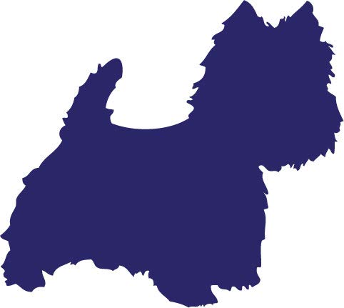 Decaltor Westie Dog Vinyl Decal, 5 in, Car Window Sticker