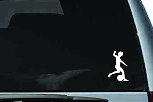Picniva Soccer Boy Sty6a Vinyl Car Window Decal, Approx 5 in