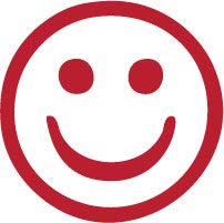 Decaltor Happy Face Vinyl Decal for Car Window Laptop, 3 in