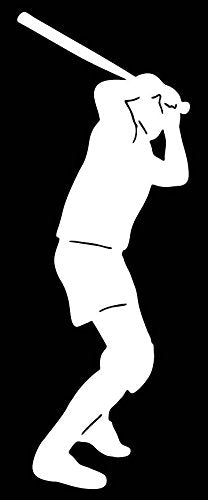 Picniva Baseball Type9 Vinyl Car Window Decal, Approx 5 in