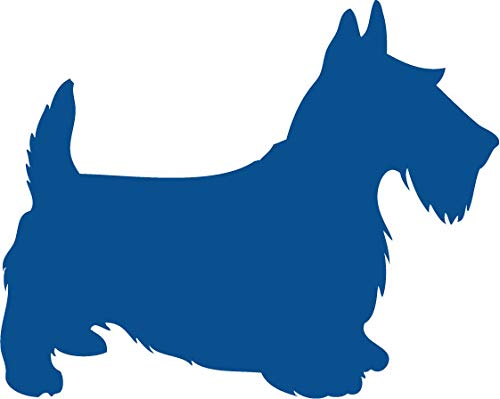 Decaltor Scottish Terrier Silhouette 5 in Vinyl Decal for Laptop Bumper