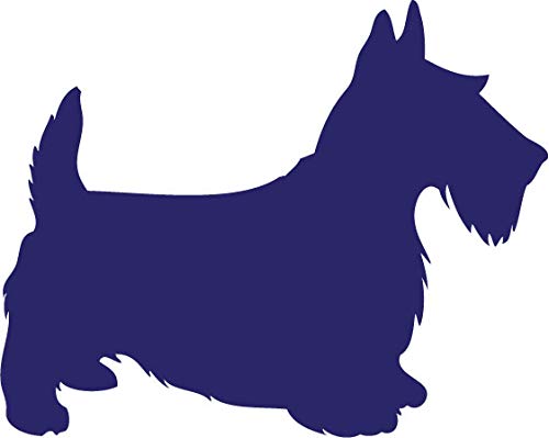 Decaltor Scottish Terrier Silhouette 5 in Vinyl Decal for Laptop Bumper
