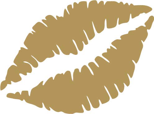 Decaltor Kiss Mark Lips Vinyl Decal for Car Window Laptop, 5 in