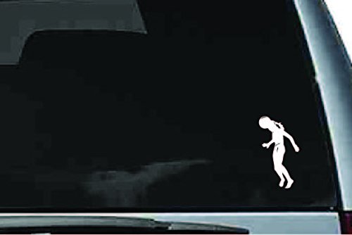 Picniva Soccer Girl Sty22 Vinyl Car Window Decal, Approx 5 in
