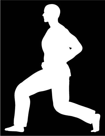 Picniva Martial Arts Fighter Type45 Vinyl Car Window Decal, Approx 5 in