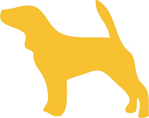 Decaltor Beagle Silhouette Dog Vinyl Decal, 5 in