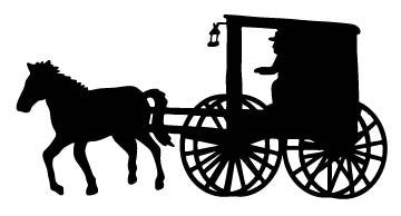 Picniva Carriage Style 4 Removable Vinyl Wall Decal - Color: carriage style4