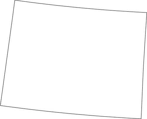 Picniva White Wyoming WY 20 Inch Map Removable Vinyl Wall Decal Decor Home