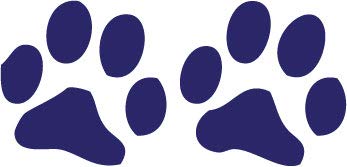 Decaltor Dog Paws Vinyl Decal, 5.5 in