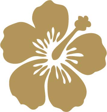 Decaltor Hibiscus Style 2 Vinyl Decal for Car Window Laptop, 5 in