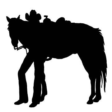 Picniva Cowgirl Style 14a Removable Vinyl Wall Decal - Color: cowgirl style 14a