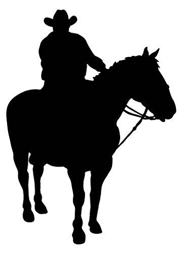 Picniva Horse Rider Type 31 Removable Vinyl Wall Decal - Color: horse rider type31