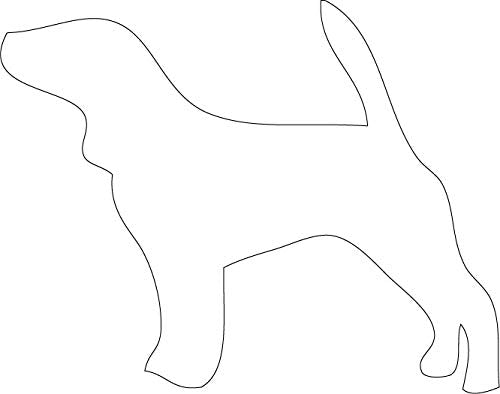 Decaltor Beagle Silhouette Dog Vinyl Decal, 5 in