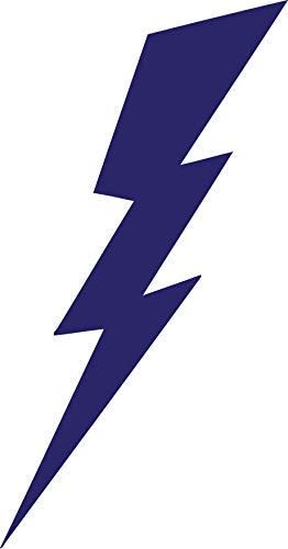 Decaltor Lightning Bolt Vinyl Car Decal, 5 in