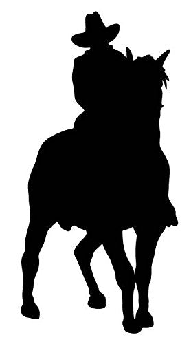 Picniva Horse Rider Type 33 Removable Vinyl Wall Decal - Color: horse rider type33