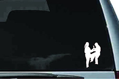 Picniva Martial Arts Fighter Sty218 Vinyl Car Window Decal, Approx 5 in