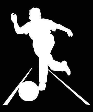 Picniva Bowling Type05 Vinyl Car Window Decal, Approx 5 in