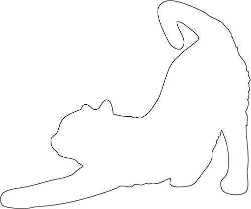 Decaltor Stretching Cat Vinyl Decal
