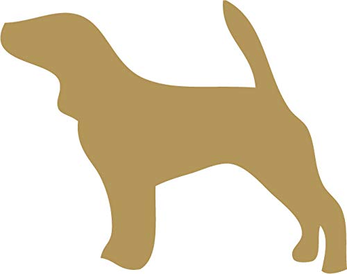 Decaltor Beagle Silhouette Dog Vinyl Decal, 5 in