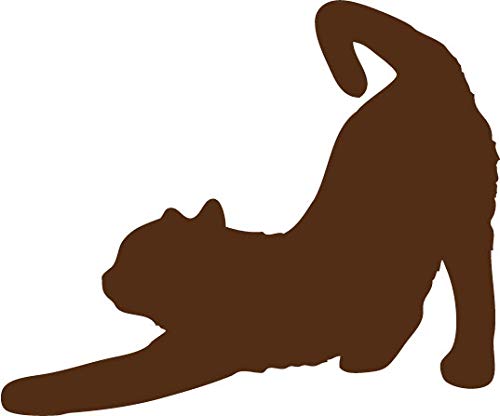 Decaltor Stretching Cat Vinyl Decal