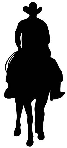 Picniva Horse Rider Type 40 Removable Vinyl Wall Decal - Color: horse rider type40