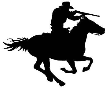 Picniva Horse Rider Type 27 Removable Vinyl Wall Decal