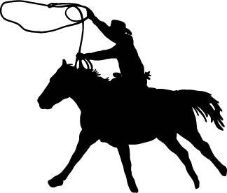 Picniva Horse Rider Style 7 Removable Vinyl Wall Decal - Color: horserider style7