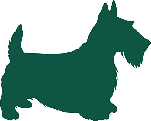Decaltor Scottish Terrier Silhouette 5 in Vinyl Decal for Laptop Bumper