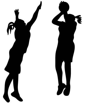 Picniva Basketball Type 5 Removable Vinyl Wall Decal