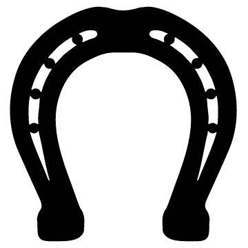 Picniva Horseshoe Graphic Removable Vinyl Wall Decal