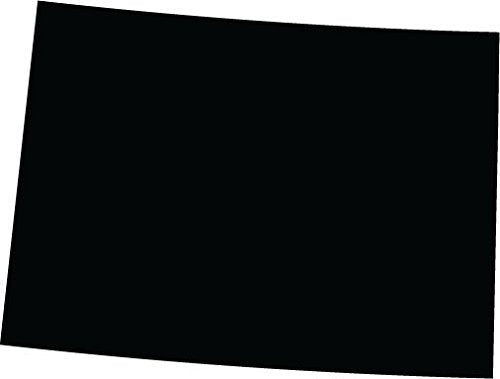 Picniva Colorado State Map Removable Vinyl Wall Decal, Black, 3 in Wide