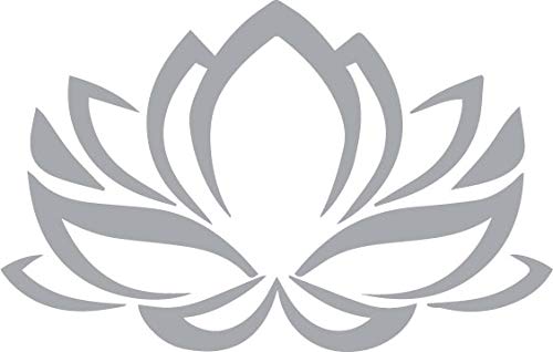 Decaltor Lotus Flower #2 5 in Vinyl Decal Laptop Bumper Wall