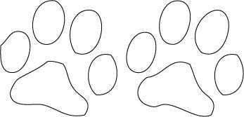Decaltor Dog Paws Vinyl Decal, 5.5 in