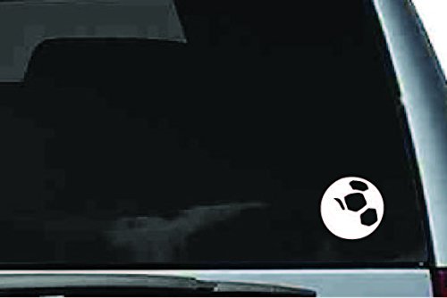 Picniva Soccer Ball Sty9 Vinyl Car Window Decal, Approx 5 in