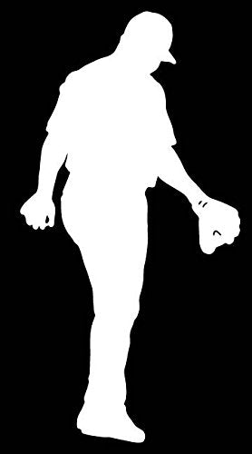 Picniva Baseball Type3 Vinyl Car Window Decal, Approx 5 in